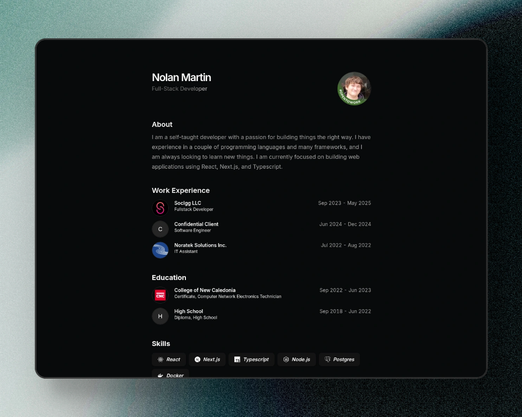 Personal Website